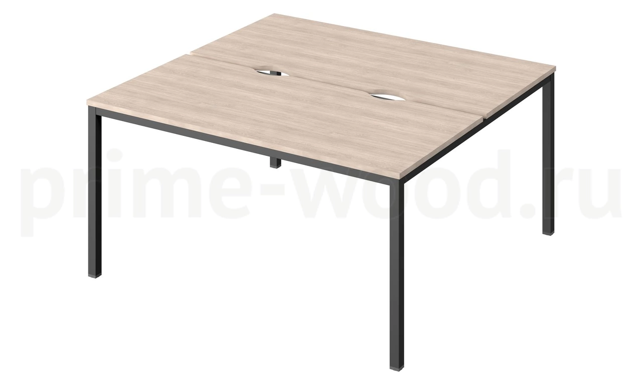 Стол-тандем на металлокаркасе "LITE" Public Comfort 150x144x74 - фото 1