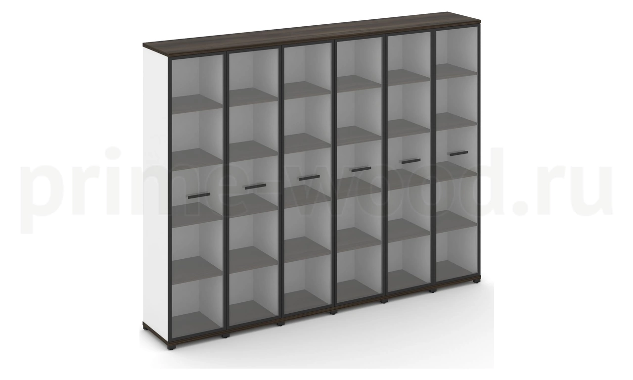 Шкаф шесть узких секций, 5 ниш CN.STU-568 RP B/W - фото 0