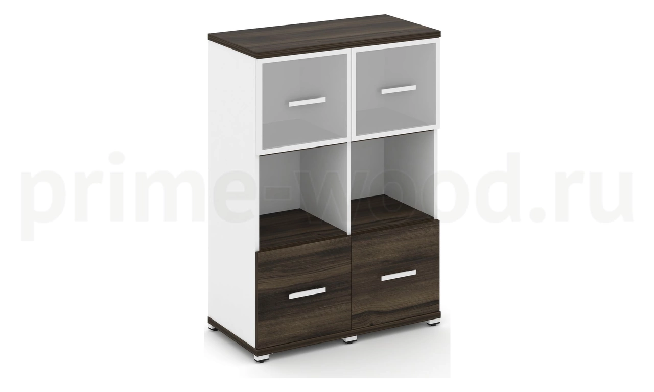 Шкаф две узкие секции, 3 ниши CN.STU-325 RM B/W - фото 5