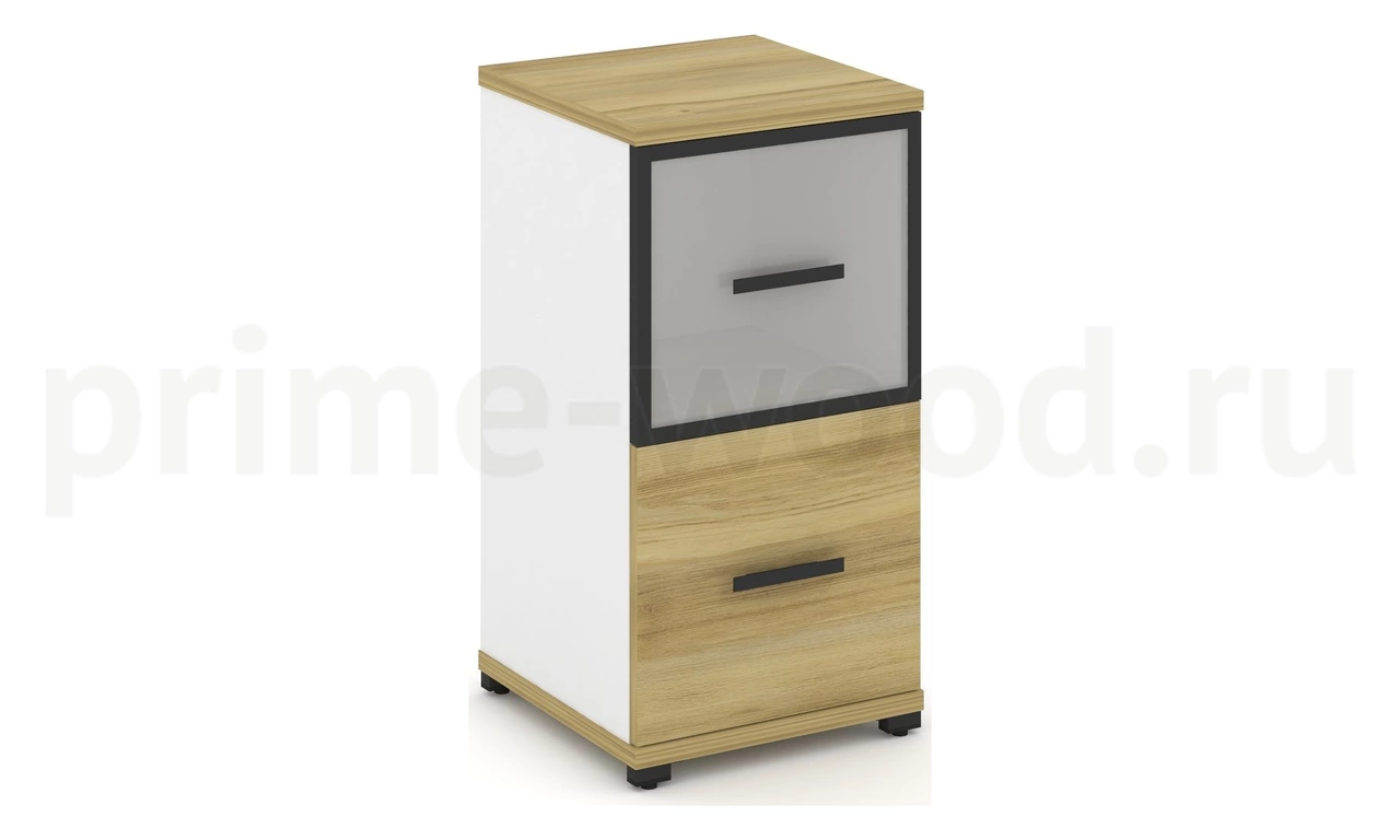 Шкаф одна узкая секция, 2 ниши CN.STU-212 RM B/W - фото 1