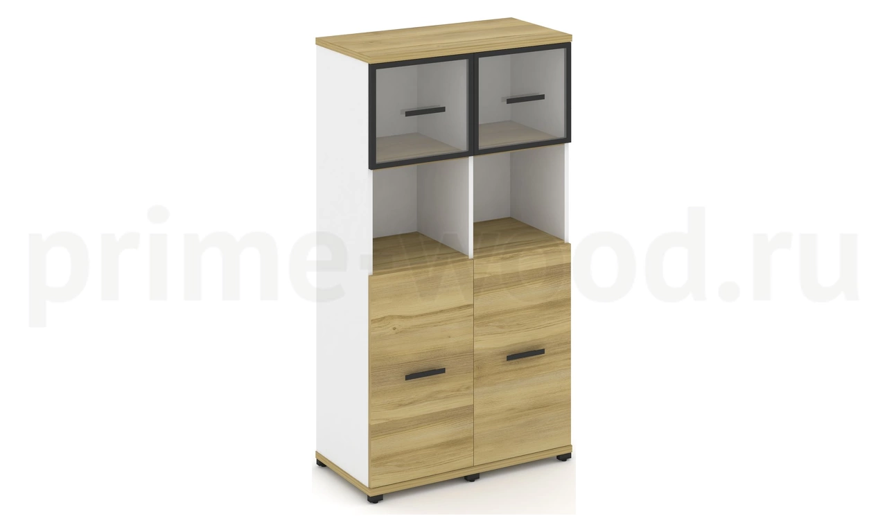 Шкаф две узкие секции, 4 ниши CN.STU-425 RP B/W - фото 1