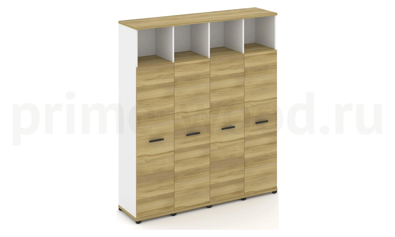 Шкаф четыре узкие секции, 5 ниш CN.STU-546 B/W - фото 1
