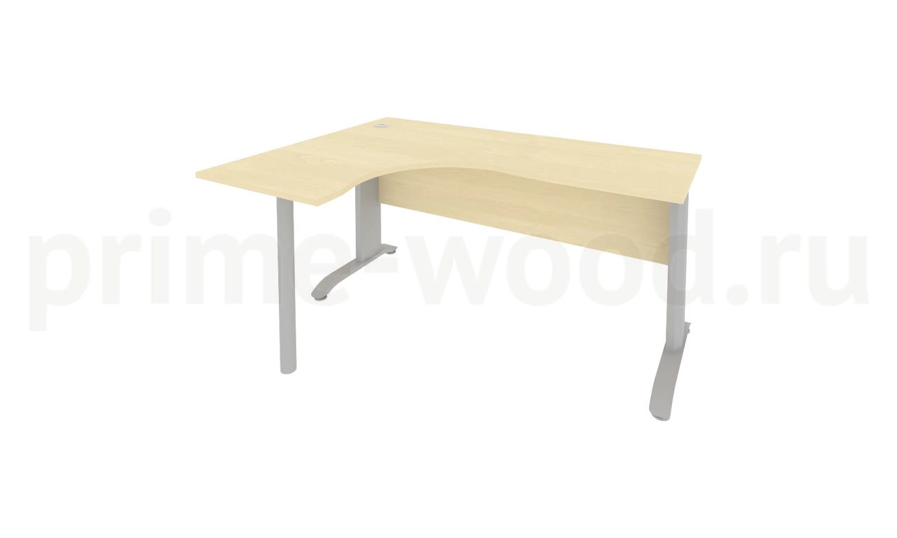 Стол криволинейный левый на металлокаркасе RIVA 160x120x76 - фото 4