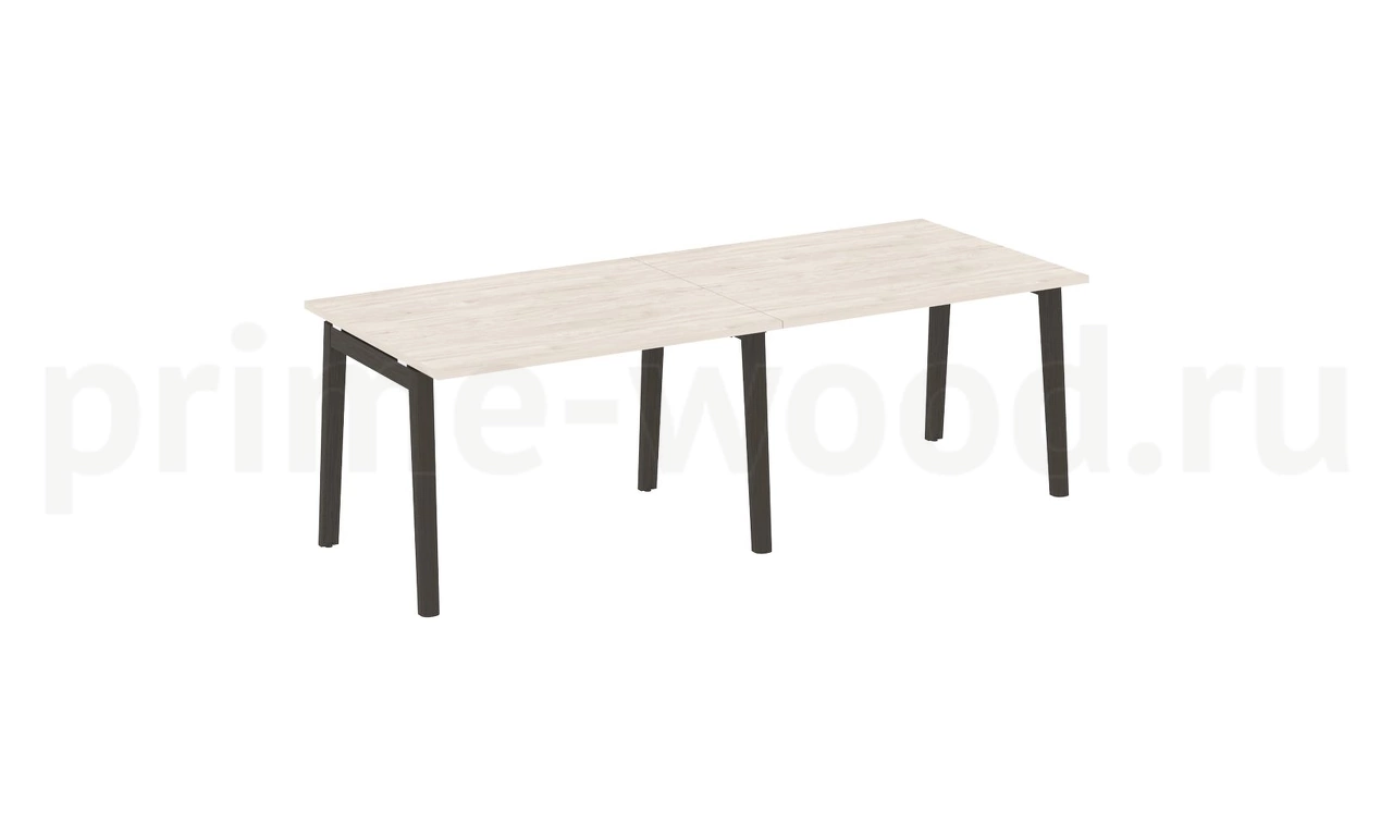 Стол переговорный (2 столешницы), опоры - массив дерева ONIX WOOD 236x98x75 - фото 4