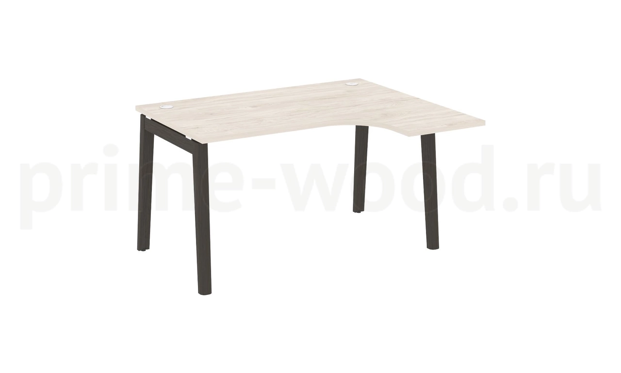 Стол эргономичный правый, опоры - массив дерева ONIX WOOD 138x118x75 - фото 4