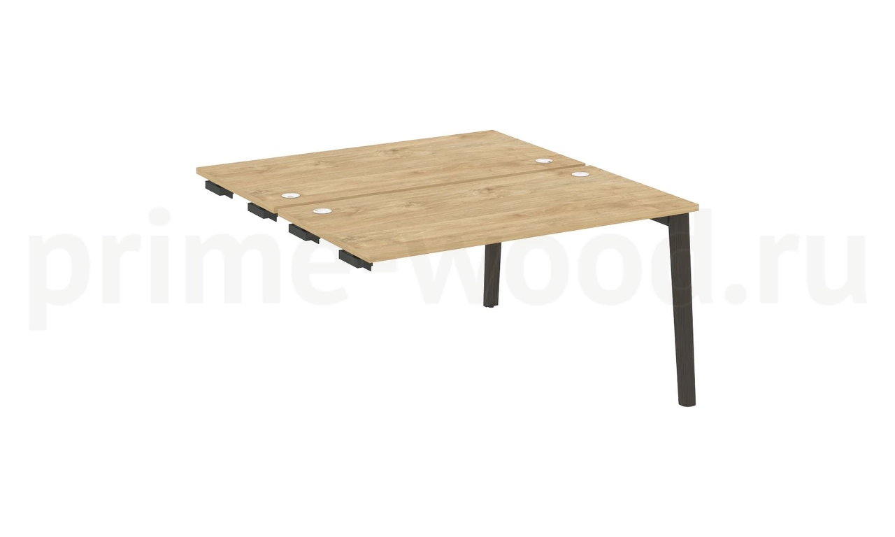 Стол-приставка двойной к опорным элементам, опоры - массив дерева ONIX WOOD 138x148x75 - фото 8