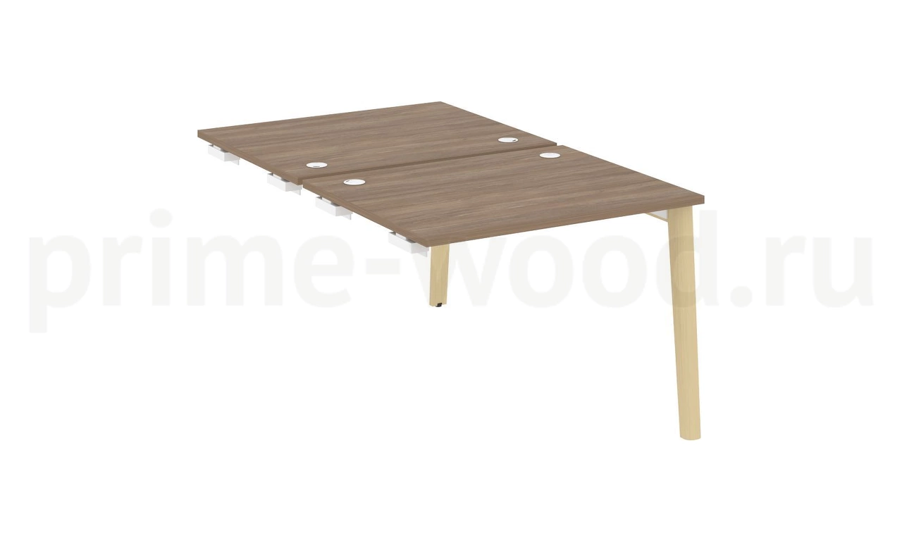 Стол-приставка двойной к опорным элементам, опоры - массив дерева ONIX WOOD 98x164x75 - фото 3