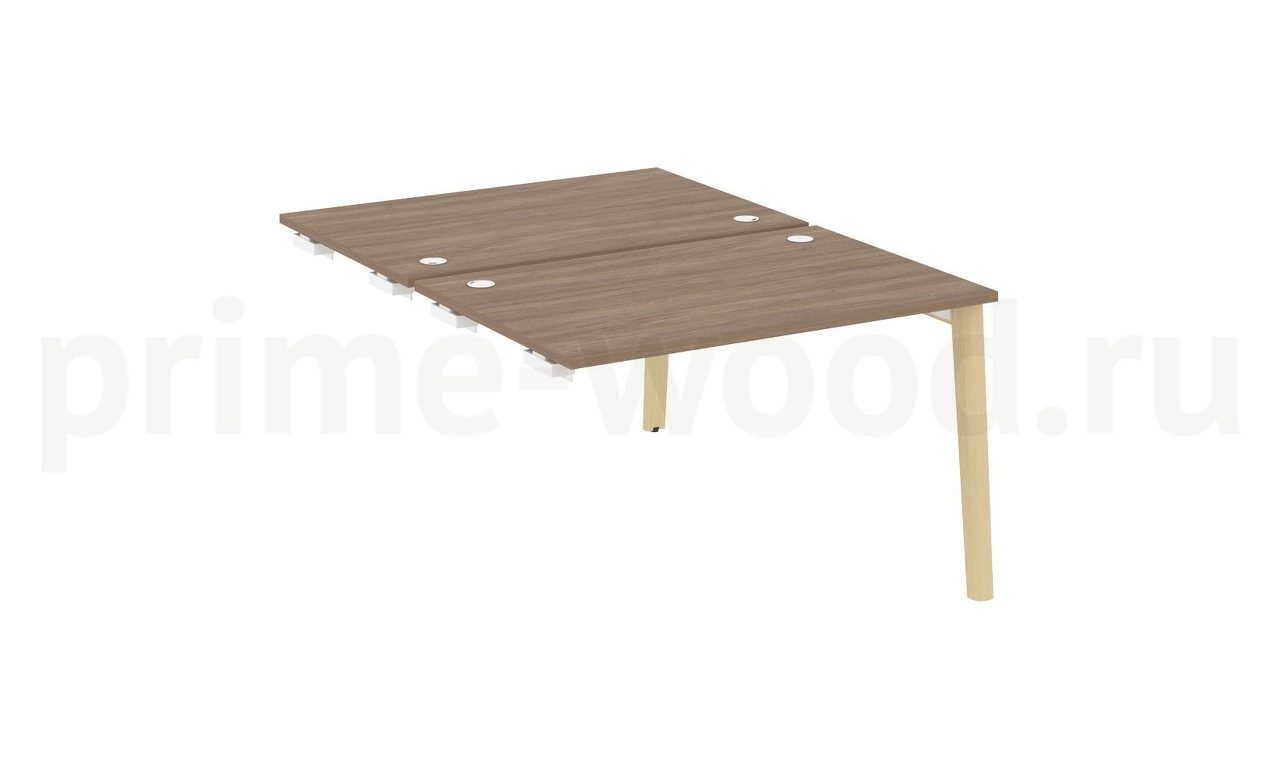 Стол-приставка двойной к опорным элементам, опоры - массив дерева ONIX WOOD 118x164x75 - фото 3