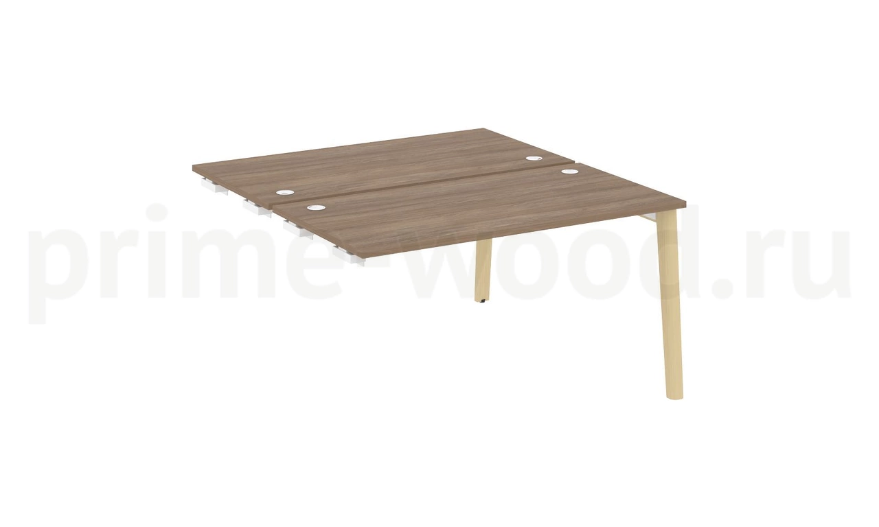 Стол-приставка двойной к опорным элементам, опоры - массив дерева ONIX WOOD 138x148x75 - фото 3