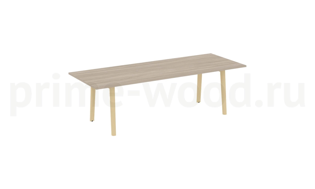 Стол переговорный, опоры - массив дерева ONIX WOOD 258x98x75 - фото 1