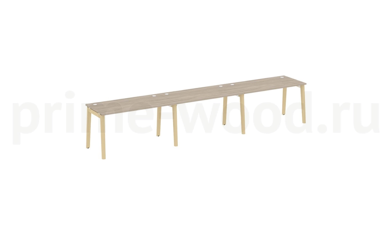 Рабочая станция, опоры - массив дерева ONIX WOOD 414x72x75 - фото 1