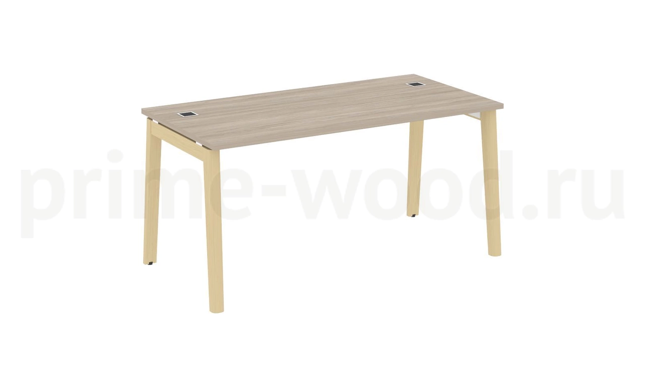 Стол рабочий руководителя, опоры - массив дерева ONIX WOOD DIRECT 158x80x75 - фото 1