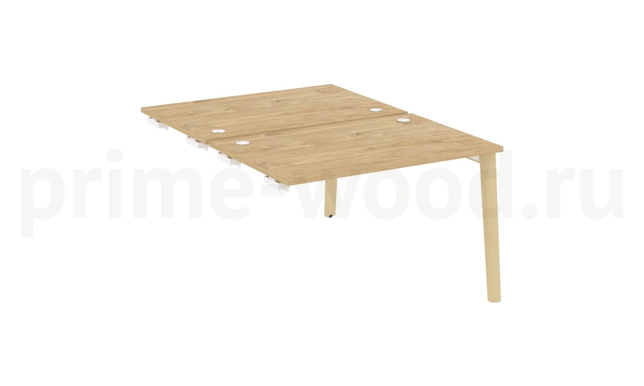 Стол-приставка двойной к опорным элементам, опоры - массив дерева ONIX WOOD 118x164x75 - фото 9