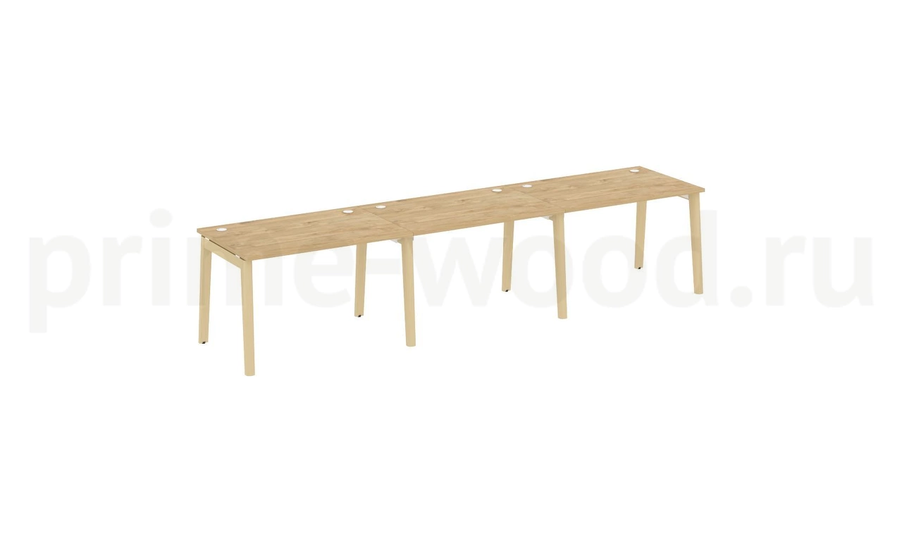 Рабочая станция, опоры - массив дерева ONIX WOOD 354x80x75 - фото 9